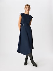 Whistles Pleat Detail Asymmetric Dress - Bild 2 av 5