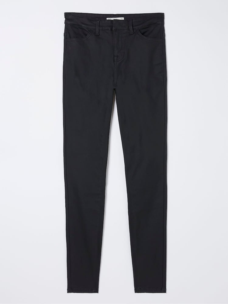FatFace Black Five Pocket Coated Leggings - Image 6 of 6
