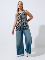 Yours Curve Grey Limited Flare Hem Waistcoat - Image 2 of 7