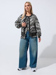 Yours Curve Grey Limited Flare Hem Waistcoat - Image 5 of 7