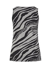 Yours Curve Grey Limited Flare Hem Waistcoat - Image 7 of 7