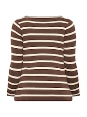 Smeđa - Yours Curve Kardigan Dugi rukav Limited Flare Hem - Slika 6 od 6