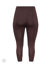 Yours Curve Brown Cropped Leggings 2 Pack - Image 7 of 8