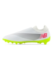 New Balance White Mens Furon Firm Ground Football Boots - Image 2 of 8