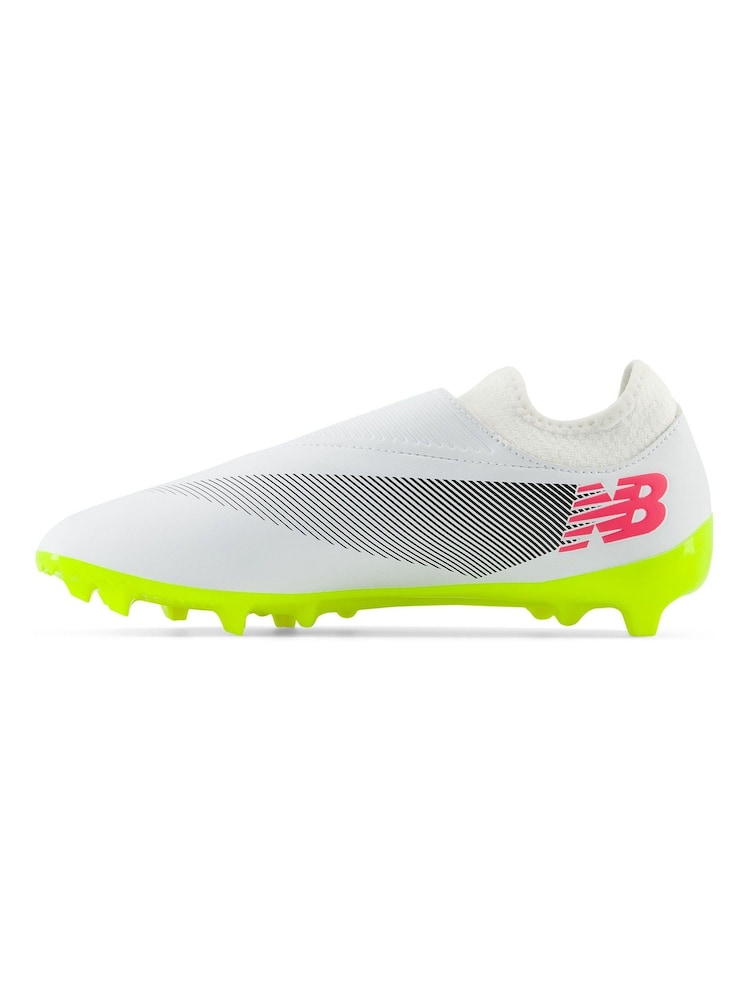 New Balance White Mens Furon Firm Ground Football Boots - Image 2 of 8