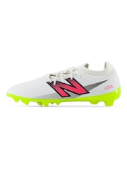 New Balance White Mens Furon Firm Ground Football Boots - Image 4 of 8