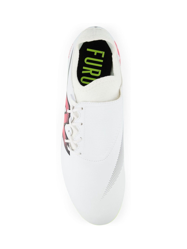 New Balance White Mens Furon Firm Ground Football Boots - Image 8 of 8