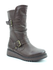 Heavenly Feet Ladies Vegan Friendly Mid Boots - Image 3 of 4