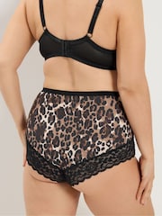 Yours Curve Natural Lace Back Full Briefs 3 Pack - Image 4 of 8