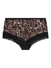 Yours Curve Natural Lace Back Full Briefs 3 Pack - Image 6 of 8