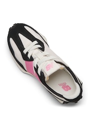 New Balance Black/Pink 327 Trainers - Image 10 of 11