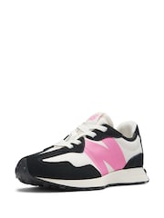 New Balance Black/Pink 327 Trainers - Image 4 of 11