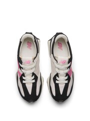 New Balance Black/Pink 327 Trainers - Image 9 of 11