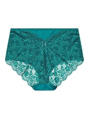 Yours Curve Green Lace Back Full Briefs 3 Pack - Image 5 of 8