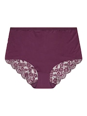 Yours Curve Green Lace Back Full Briefs 3 Pack - Image 8 of 8