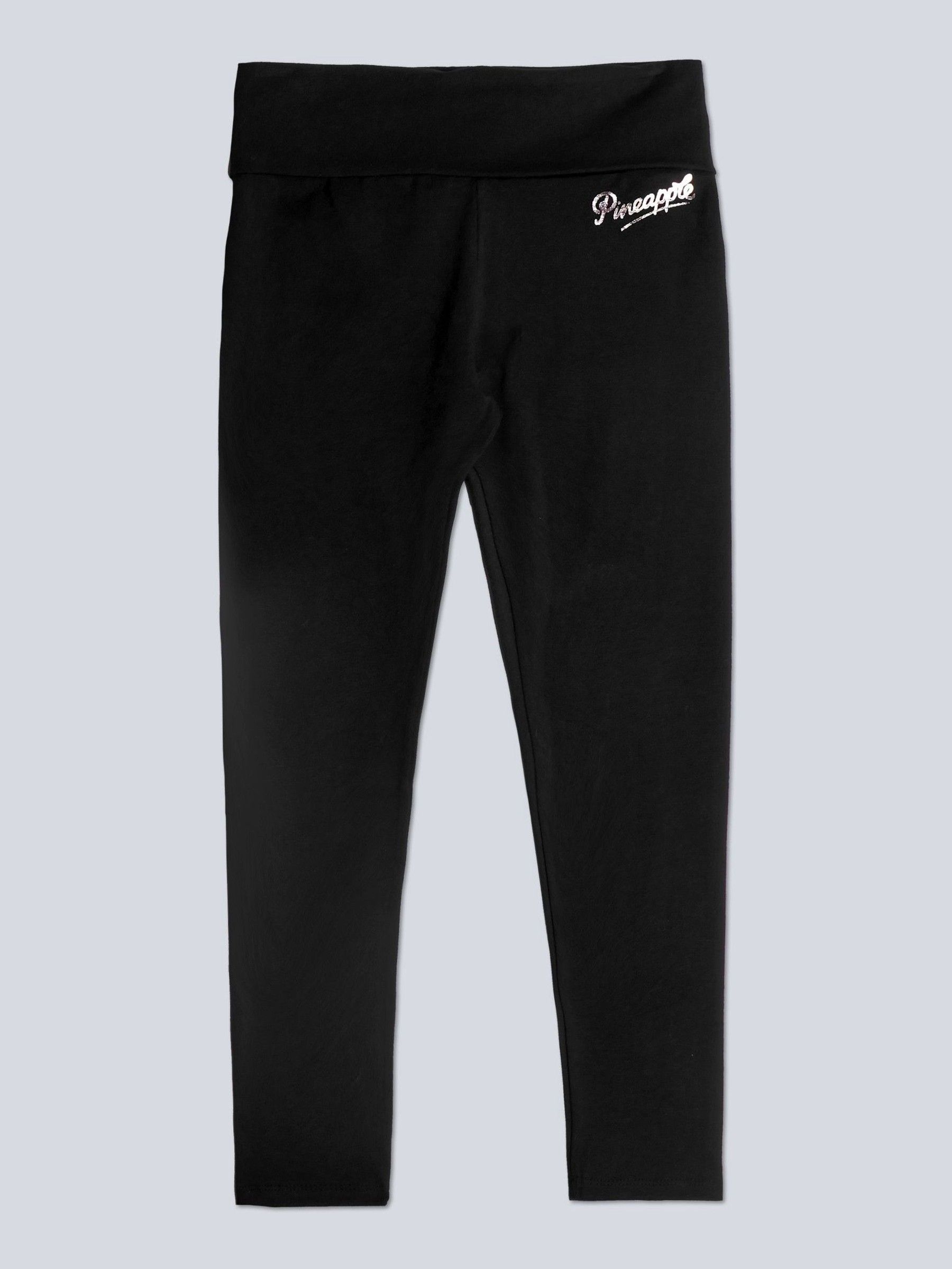 Buy Pineapple Black Foldover Waist Girls Leggings from Next USA