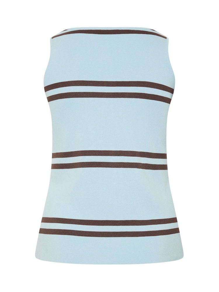 Yours Curve Blue Limited Flare Hem Waistcoat - Image 7 of 7 Yours Curve Blue Limited Flare Hem Waistcoat - Image 7 of 7
