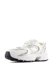 New Balance White/Pink Girls 530 Trainers - Image 4 of 9