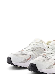 New Balance White/Pink Girls 530 Trainers - Image 6 of 9