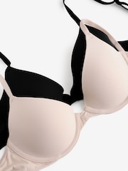 Victoria's Secret Pink Marzipan Nude/Black Lightly Lined 2 Pack Bra - Image 5 of 8