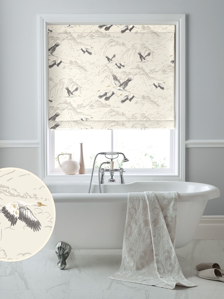 Laura Ashley Silver Animalia Made to Measure Roman Blind - Image 1 of 6