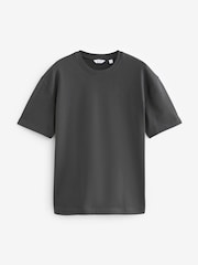 Charcoal/Sage/White Relaxed Fit Heavyweight 100% Cotton T-Shirts 3 Pack - Image 12 of 14