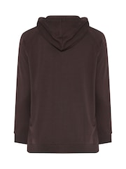 Yours Curve Brown Zip Through Hoodie - Image 7 of 7