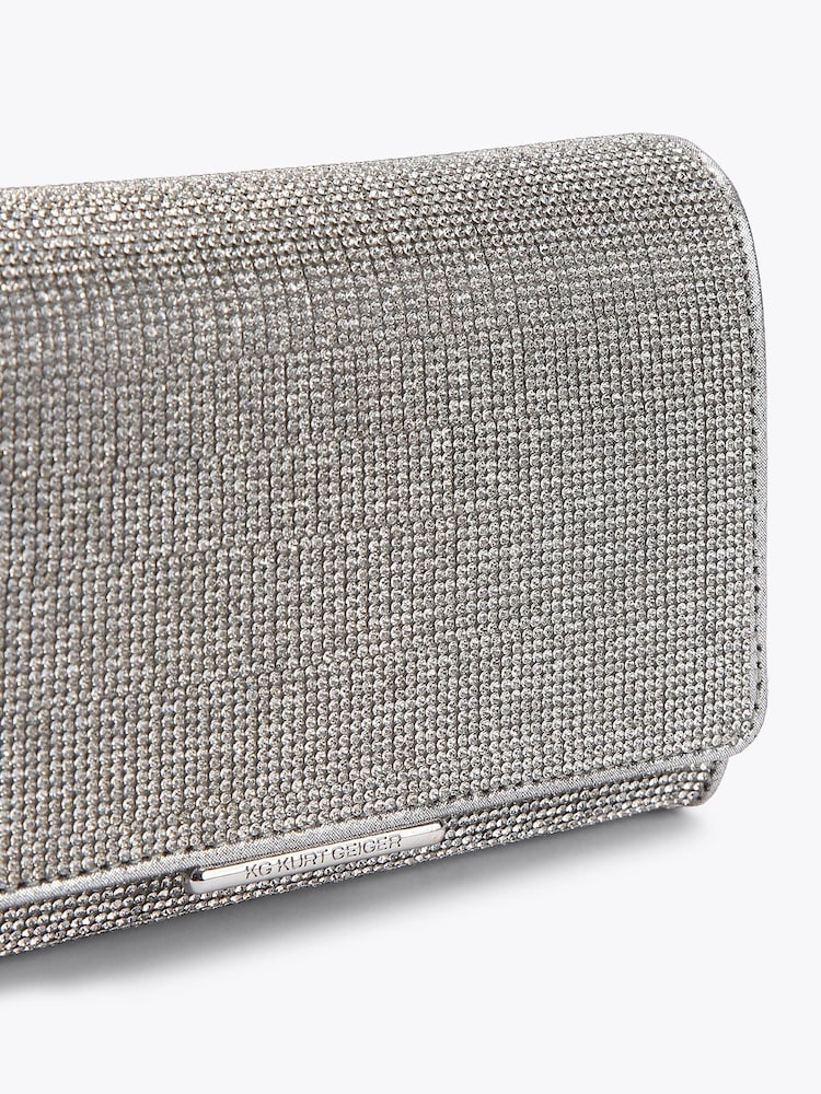 KG Kurt Geiger Silver Abra Gem Bag - Image 5 of 5 KG Kurt Geiger Silver Abra Gem Bag - Image 5 of 5