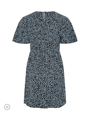Yours Curve Blue Short Dress - Image 6 of 6