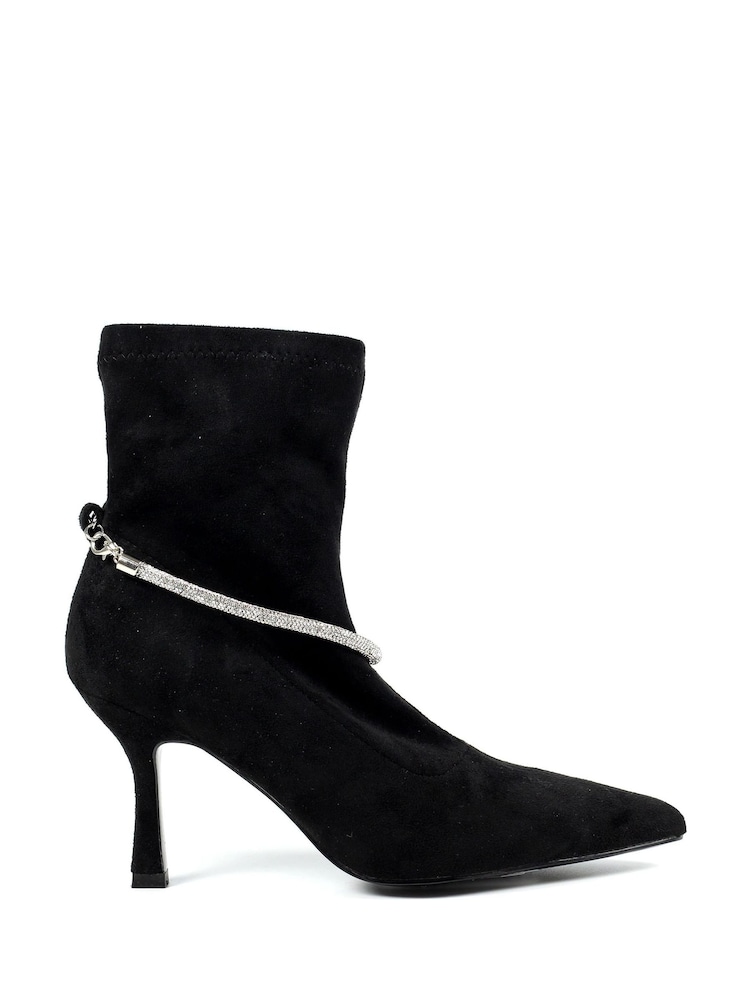 Lunar Trenza Black Ankle Boots - Image 2 of 8