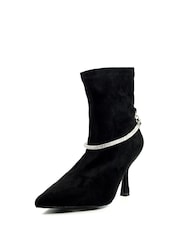 Lunar Trenza Black Ankle Boots - Image 4 of 8