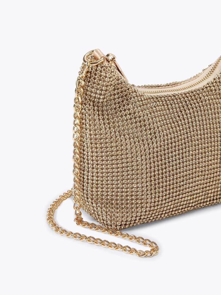 KG Kurt Geiger Gold Athena Underarm Bag - Image 3 of 3