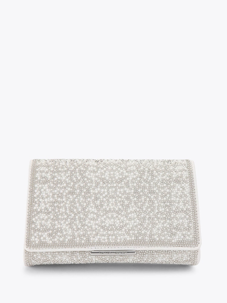 KG Kurt Geiger White Abra Gem Bag - Image 1 of 4