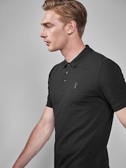 أسود - تلبيس ضيق - بيكيه بكم قصير من Charles Tyrwhitt - صورة 1 من 5