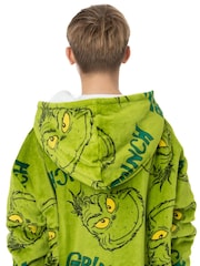 Vanilla Underground Green Grinch Kids Blanket Hoodie - Image 4 of 5