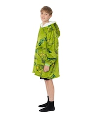 Vanilla Underground Green Grinch Kids Blanket Hoodie - Image 5 of 5