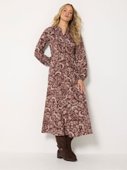 Коричневый - Платье макси с цветочным принтом Long Tall Sally - Изображение 2 6