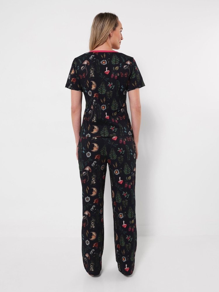 Joe Browns Wild Woodland Print Jersey Pyjamas Set - صورة 2 من 7 Joe Browns Wild Woodland Print Jersey Pyjamas Set - صورة 2 من 7