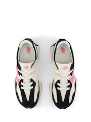 New Balance Black/Pink Girls 327 Trainers - Image 7 of 9