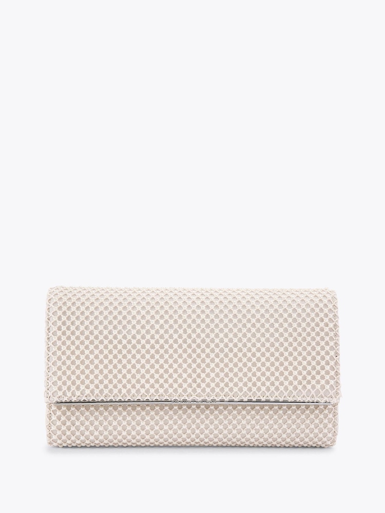 KG Kurt Geiger White Tilly Pearl Clutch Bag - Image 1 of 3