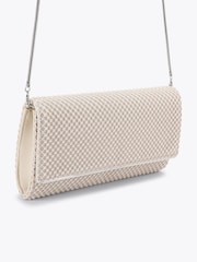 KG Kurt Geiger White Tilly Pearl Clutch Bag - Image 2 of 3