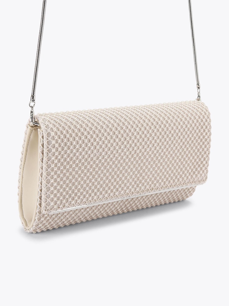 KG Kurt Geiger White Tilly Pearl Clutch Bag - Image 2 of 3