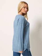 Blå - M&Co Rund  Jumper - Bild 3 av 6