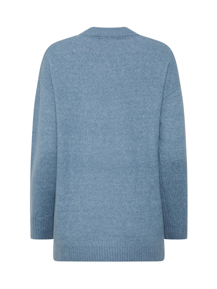 Blå - M&Co Rund  Jumper - Bild 6 av 6