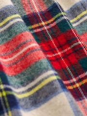 Cream/Red Tartan Ruffle Check Dress (3-16yrs) - Image 5 of 8