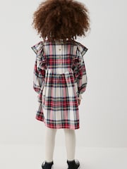 Cream/Red Tartan Ruffle Check Dress (3-16yrs) - Image 8 of 8