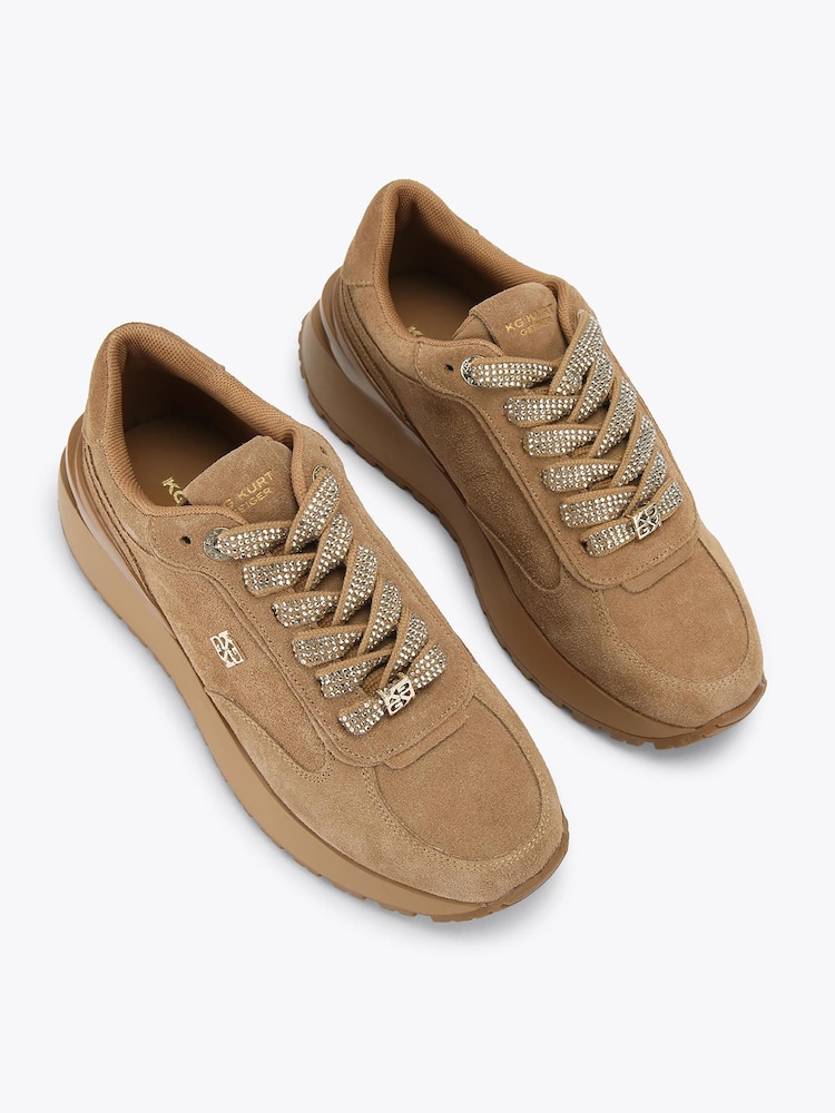 KG Kurt Geiger Brown Louisa 2 Trainers - Image 2 of 4 KG Kurt Geiger Brown Louisa 2 Trainers - Image 2 of 4