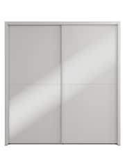 Wiemann Grey Peyton Glass Sliding 2.6m Sliding Semi Fitted Wardrobe - Image 6 of 6
