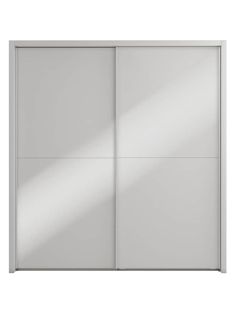 Wiemann Grey Peyton Glass Sliding 2.6m Sliding Semi Fitted Wardrobe - Image 6 of 6