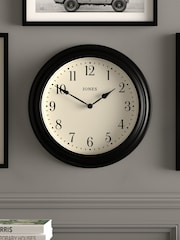 Jones Clocks Black A Classic Wall Clock - Image 1 of 4
